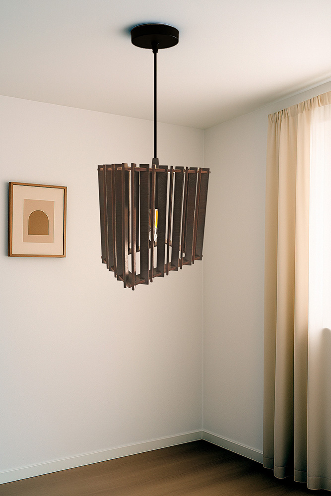 Glow Grid – Handcrafted Ceiling Lamp