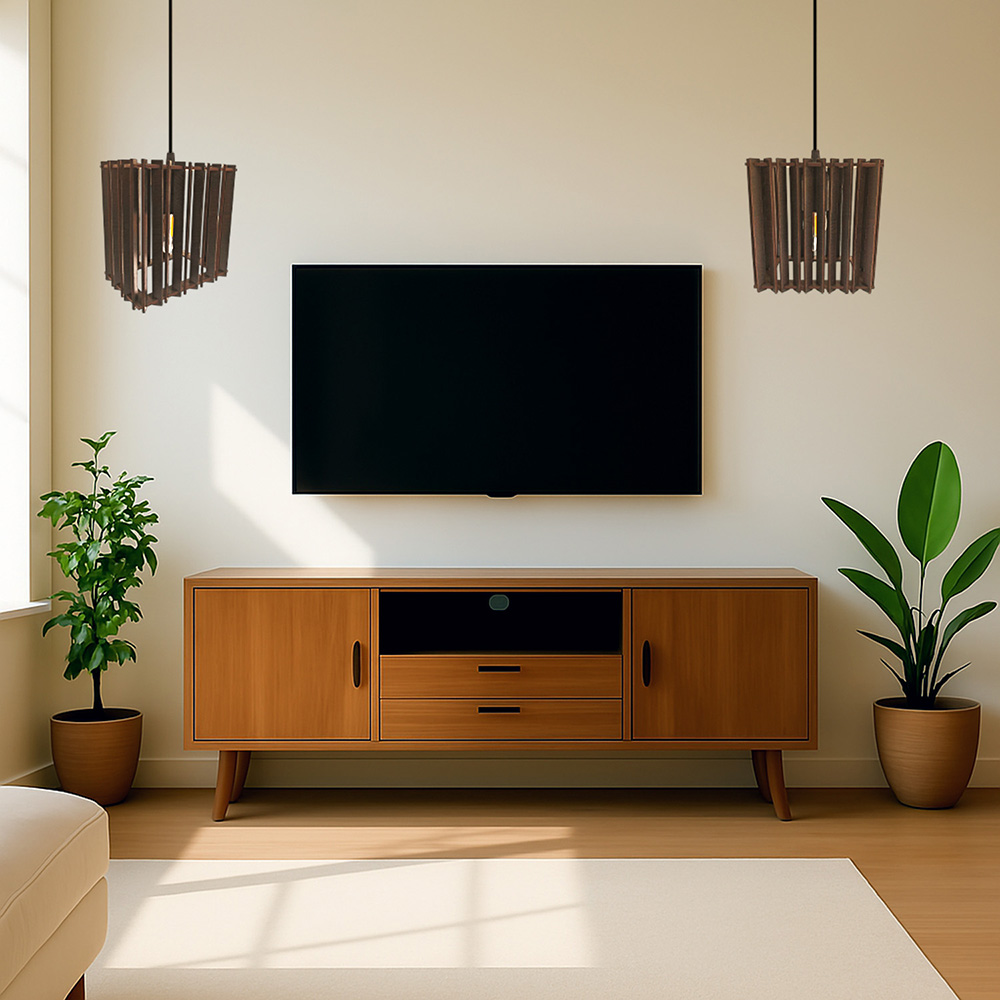 Glow Grid – Handcrafted Ceiling Lamp - Image 3