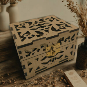 Sleek Keep – Wooden Keepsake Organizer Box