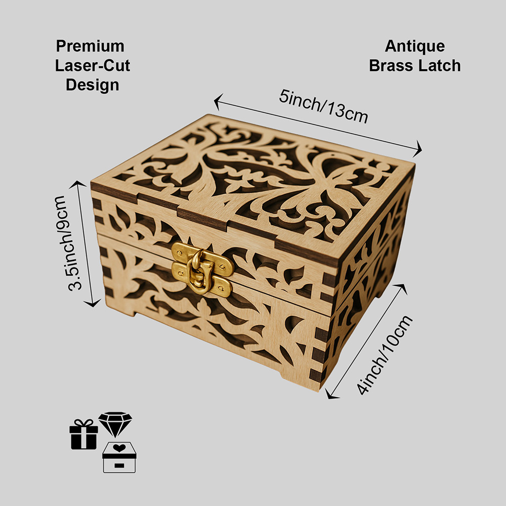 Sleek Keep – Wooden Keepsake Organizer Box - Image 3