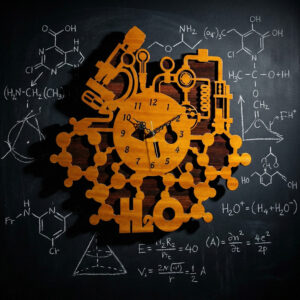 laser cut wooden wall clock water resistant silent machine by Arvi Crafts