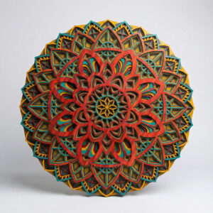 Multilayer 3D wall art made of MDF and wood - Elephant Design by Arvi Crafts