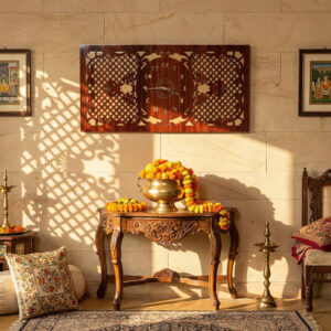 laser cut wooden wall clock water resistant silent machine by Arvi Crafts