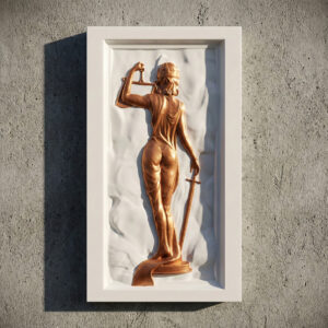 CNC carved MDF wall panel Radha Krishna relief work by Arvi Crafts